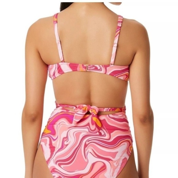 JESSICA SIMPSON Women's Good Vibrations O-Ring One-Piece Swimsuit multi New M - Picture 4 of 11